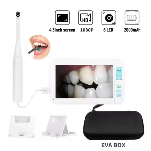 HD 1080P, 4.3 inch Screen Intraoral Health Detection Camera for Home Observation Intraoral Scanner C