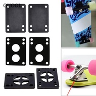 GUOOL 2pcs/set 3mm 6mm Skateoard Longoard Riser Pads lack Ruer Gasket Skate Truck