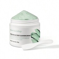 SlowSunday Green Tea Clay Deep Cleansing Mask, Skincare, Face Mask, Clay Mask, Remove Blackheads, Oi