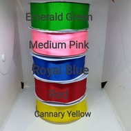 Ribbon Satin 1.5 inch (1 and 1/2 inch ) Double Edge / Cut Edge 50 yards