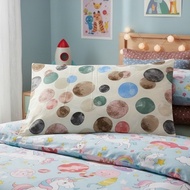 *Imported Cream woth circles 2pcs pillowcase