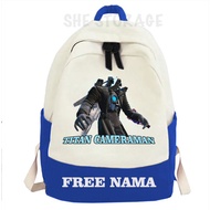 CHILDREN'S BACKPACK BAG CHILDREN'S SCHOOL BAG TITAN CAMERAMAN SKIBIDI TOILET / NEW UPGRADED TITAN CA