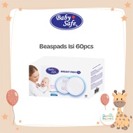 Baby Safe BPS 60 Breast Pad Slim contains 60 - Absorbing Breast Milk Pads