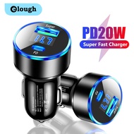 Elough Dual Ports Super Fast Charging Car Charger QC3.0 Charger Adapter For Mobile Phone