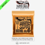 ERNIE BALL 2222 HYBRID SLINKY NICKEL WOUND ELECTRIC GUITAR STRING 9-46