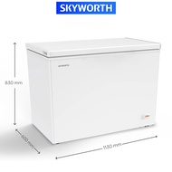 Skyworth ตู้แช่All In One 9.5คิว รุ่นBD-320(ตู้แช่นมแม่+ตู้แช่เบียร์วุ้น+ตู้แช่ของสด+ตู้แช่เย็น+ตู้แ