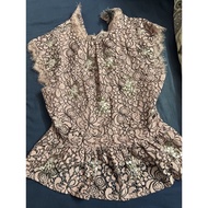 Lace purple diamond top