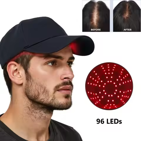 2025 New 96 LEDs 660nm&850nm Red Light Cap for Hair Regrowth