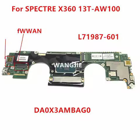 For HP SPECTRE X360 13T-AW100 13-AW Laptop Mothebroard DA0X3AMBAG0 L71987-601 UMA i7-1065G7 16GB fWW