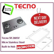 TECNO SR 288 SV  2-Burner 90cm Stainless Cooker Hob