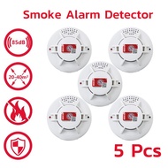 Smoke Alarm Detector เครื่องตรวจจับควัน fire alarm ตรวจจับควันไฟ Alarm Home Security ไฟใช้แบตเตอรี่แ