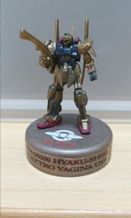 [帖在貨在,仲問有冇或出價後不依描述提出面交時點/順豐,即block] Gundam mini figure collection mfs 高達 單色樽蓋 上色 重塗 底蓋改造加奥干decal 金百式