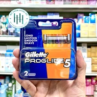 Gillette Progilde 5 Razor Blades, Gillette Premium Replacement Razor Blades - Box of 2 Blades