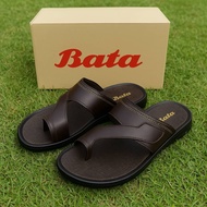 [BEST SELLER] Bata Original 861-4080 Sandal Lelaki Slip-On | Selipar Kasual Coklat Silang Tali | Sel