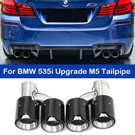 Exhaust Tailpipe Tip For BMW 535i 535d F10 F11 F18 Upgrade M5 Rear Bumper Tailpipe  Carbon Fiber Muf