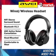 Awei A997 Pro ANC Wireless Headset ANC Wired Headset Awei A997BL Wireless Headphone Awei Bluetooth H
