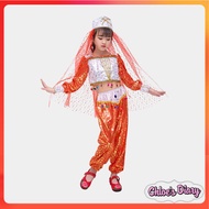 CD Latin Indian Dance Costume Performance Wear Indian Dance Party Clothes Kids Costume Kids Fancy Dr