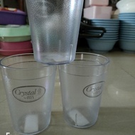 6PCS Clear plastic cups, price per dozen (GUARANTEE IF BROKEN, REPLACE NEW)