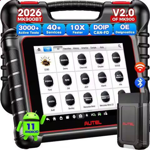 Autel Scanner MaxiCOM MK900BT MK900-BT V2.0 Bidirectional Diagnostic Tool 8in Up of MK900 MX900 MK80