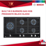 Bosch Series 8 Gas Hob 90 cm Ceramic, Black Glass PRS9A6D70 / Dapur Gas / Gas Stove / OWN FLEET DELI
