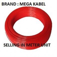 (6MM)Mega Kabel PVC INSULATED WIRE CABLE 6MM²