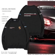 Porsche Car Shop Customized Workwear, 911,718, macan, Racing Style Cotton Long Sleeve T-Shirt