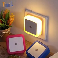 Vimite ไฟ Led ติดผนังห้อง Night Light Mini Wall Lamp ไฟเซนเซอร์ Bedside Light Smart โคมไฟห้องนอน ประหยัดพลังงานโคมไฟเสียบปล๊ก for ไฟติดห้องสีขาว Hallway Toilet Living Room