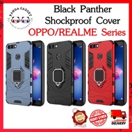 Oppo Reno 6.4 , Realme C2 , A1k , F11 Pro A3s A12E F11 F9 Black Panther Series Casing with 360 Iring