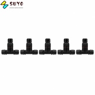 SUYO 5Pcs Waterproof Cable Connector, 3 Pin IP68 3 Way Junction Box, Durable 3.5-10mm Wire Range Ind