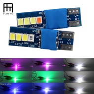 FANTUDZ 1X T10 W5W C10W 194 8smd 2835 Dome Festoon Blue red green pink to White T10 Car Dynamic Canb