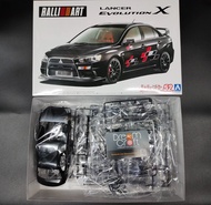 AOSHIMA 1/24 Rally Art CZ4A Lancer EvolutionⅩ '07 MITSUBISHI (โมเดลรถยนต์ Model DreamCraft)