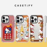 Surrounding Cat Grid Acrylic Phone Case For iPhone 1 7Pro Max 17 Air 16 Plus 15 14 13 12 Shockproof 