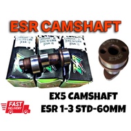 ESR CAMSHAFT EX5 CAMSHAFT STD -53MM 54 56MM 56-60MM SIZE CAMSHAFT #ESRMOTOR# #EX5CAM#