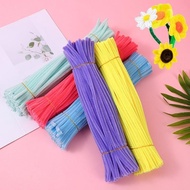 - 100Pcs Bouquet Material DIY Fuzzy Wire Twisted Stick Craft Flower Children Handmade Toy