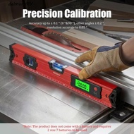 DELMER Magnetic Digital Level, LCD Display High Precision Digital Level Ruler, Multi-Size 30-100cm 0