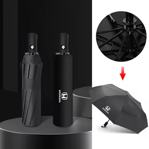 Car Model LOGO Umbrella Auto Anti-UV Accessories For Honda City Civic FIT CRV Accord Jazz HRV Stepwg
