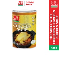 A1 Top Shell with Cordyceps Flower in Chicken Soup 香鲍虫草花炖鸡汤 (425g)