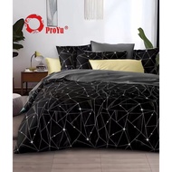 "PROYU" 7 in 1 QUEEN/KING SIZE BED SHEET BEDDING SET WITH COMFORTER