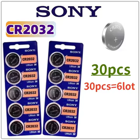 30Pcs Original For Sony CR2032 CR 2032 Battery cr 2032 for Watch Toys lithium batteria