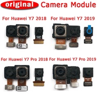 สำหรับ Huawei Y7 2018 Huawei Y7 2019ด้านหน้าด้านหลังกล้องสำหรับ Huawei Y7 Pro 2019 Y7 Pro 2018หลักโมดูลกล้อง Flex Cable Replacement Parts