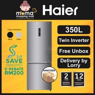 Haier HRF-IM388BM 350L 2 Door Metal Refrigerator Fridge Peti Sejuk with Twin Inverter Technology