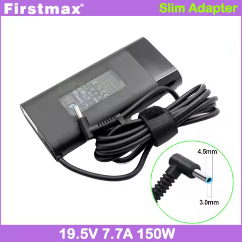19.5V 7.7A 150W charger for HP Pavilion Gaming 16-a 16-a0000 16t-a0000 ZBook Power G7 G8 G9 laptop p