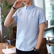 Korean style fashion plain high quality casual men's shirt POLO suitable for office and various occa