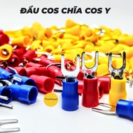 Túi 100c đầu cos chỉa bọc nhựa đầu cos chữ y cos y đầy đủ kích thước SV1.25-3. 2-32-42-55-6