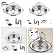 [chulisia] Corner Bathroom Sink Single Bowl Sink Wall Mounted Home Wash Basin Triangle Basin for Bat