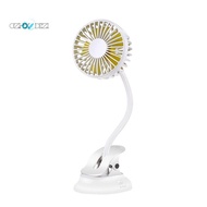 Portable Rechargeable Mini USB Fan Clip on Fan with 3 Speeds Quiet Table Fan for Office Home Desk Outdoor