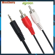 AG MissCherry 1.2M 3.9 Feet 3.5Mm Plug Jack To 2Rca Male Audio Cable Splitter Phone To Speaker