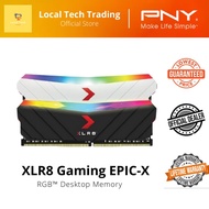 PNY XLR8 EPIC X RGB 8GB/16GB/32GB KIT DDR4 3200MHZ/3600MHZ GAMING PERFORMANCE RGB RAM