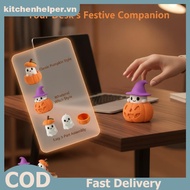 KI 3D Halloween Holiday Ornament Set Creative Pumpkin Base Ghost Hat Design for Party Dining Table H