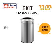 EKO Dustbin | Urban | EK9055 | Trash Bin | Waste Bin | Stainless Steel | Round Open Top | 60L